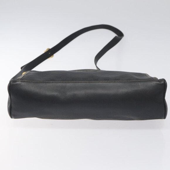 GUCCI Micro GG Supreme Shoulder Bag PVC Black Gold 001 22 1053 Auth BA3301 - Picture 6 of 16